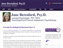 Tablet Screenshot of drberesford.com